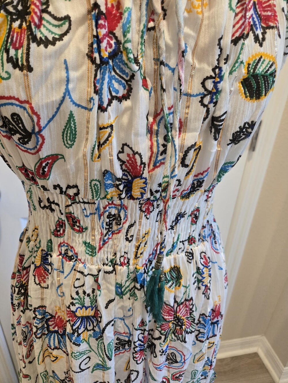 Me 2 Magic NWT Bohemian Dress With Floral Print, Size M - Picture 4 of 14